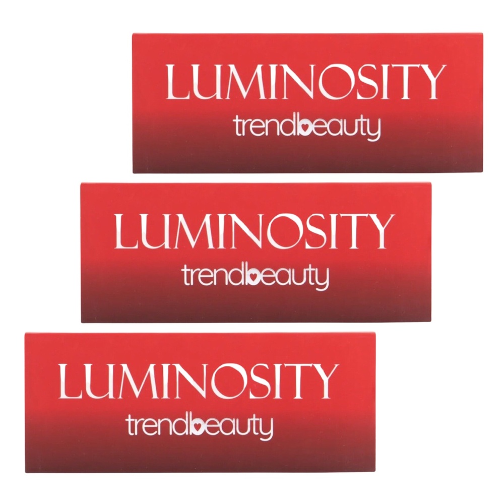Lot of 3 TrendBeauty Luminosity Eyeshadow Full Size Palettes 12 Shades NEW